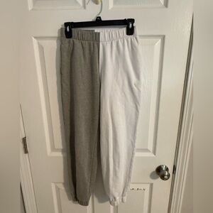 Hollister Kids Gray and White Joggers